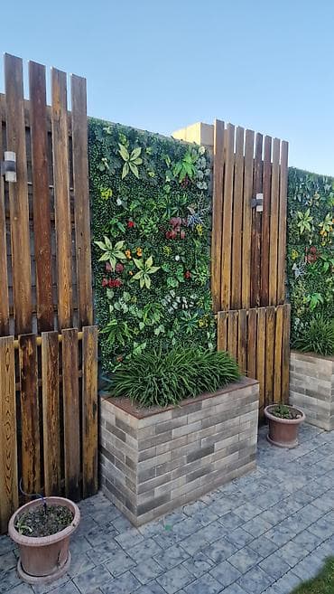 Искуственная вертикальная зеленая стена (панели) размер 40×60 см