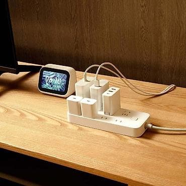 азиаты: Удлинитель-Переноска с 8 розетками Xiaomi Mi Power Strip 💸Цена — 3