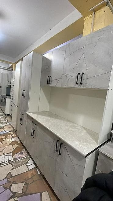 Кухонные гарнитуры: Кухонный гарнитур, Новый, цвет - Белый, ДСП, Бесплатная доставка — 9