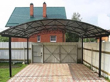 кошара ферма: Навесы и каркасы из металла под авто и двор - Изготовление и монтаж — 4