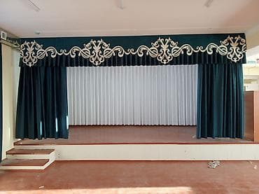 картины для интерьера: Комплект штор, Жаккард, С ламбрекеном, Изготовление на заказ, Для зала — 8