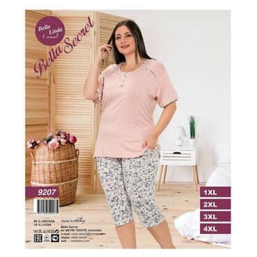 белая ночная сорочка: Стильная пижама Ткань Х!/Б Бренд # bellasekret Качество люкс — 2