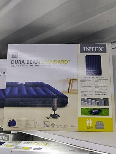downy: Надувной матрас, Двуспальный, Intex, длина - 203 см — 1