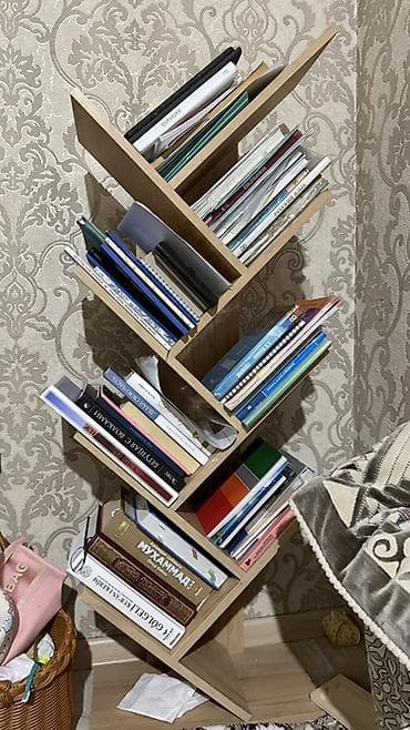 стиль лофт: Книжная полка, ЛДСП, Напольная — 1