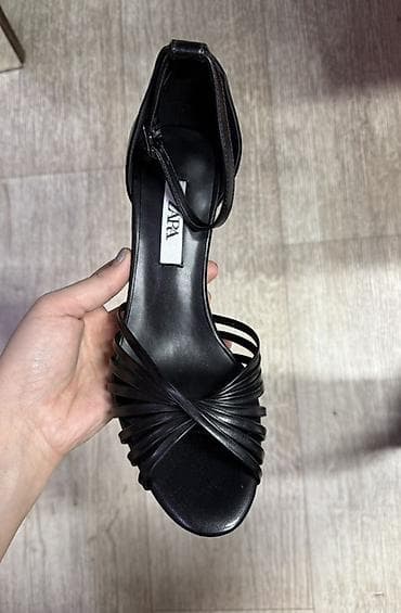 zaza туфли: Босоножки, 36, 37, 38, Zara, Новый, цвет - Белый, Самовывоз, Платная доставка — 5