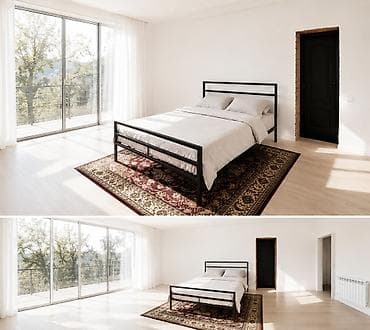 sofa bed: Металлическая кровать в стиле лофт/минимализм - Каркас из прочного — 1