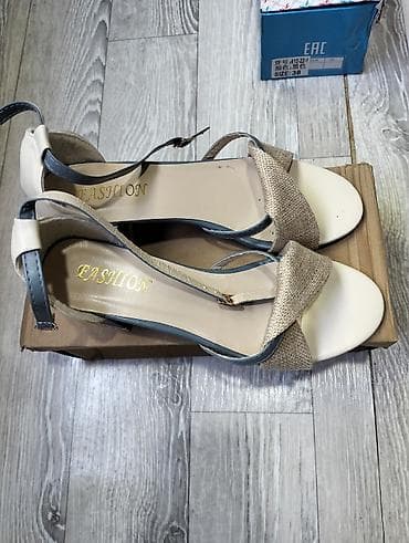 кросс шлепка: Женские сандалии FASHION, размер 38. - Открытый носок, аккуратная — 3