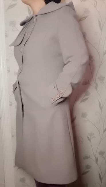 пальто серый: Пальто женское Турецкое Весенне-Осенне-зимнее Цвет СЕРЫЙ Размер 46-48 — 3