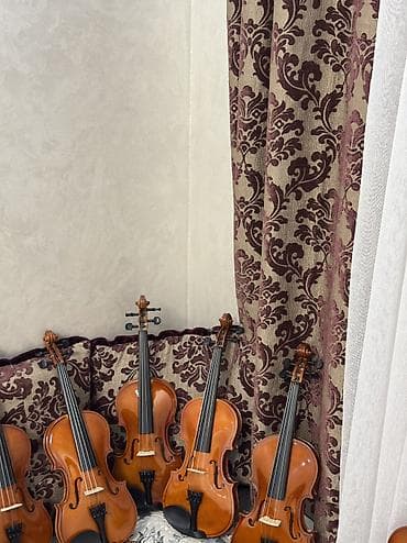 Скрипки: 🎻 Скрипка 4/4 — 8 000 сом Всё необходимое для начала игры уже в — 4