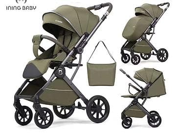 Прогулочная коляска INING BABY (оливковый цвет) - Лёгкая и