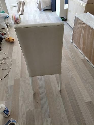 small table: Стул для кухни, Б/у, МДФ, цвет - Белый — 3