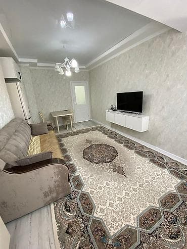 me: 2 комнаты, 48 м², Аламедин-1 мкр Элитка, 9 этаж, Свежий ремонт — 2
