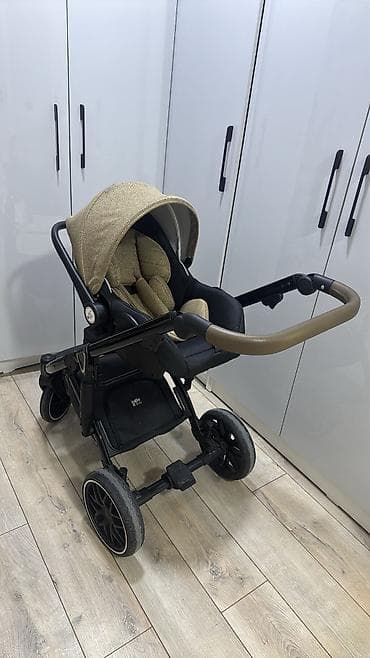 коляска детская цена: Коляска, цвет - Черный, Б/у — 5