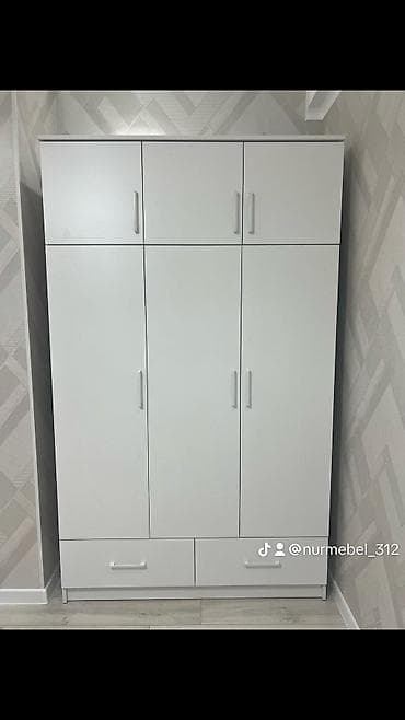 шкаф на замке: Шкаф для одежды, Новый, Прямой, ЛДСП — 8