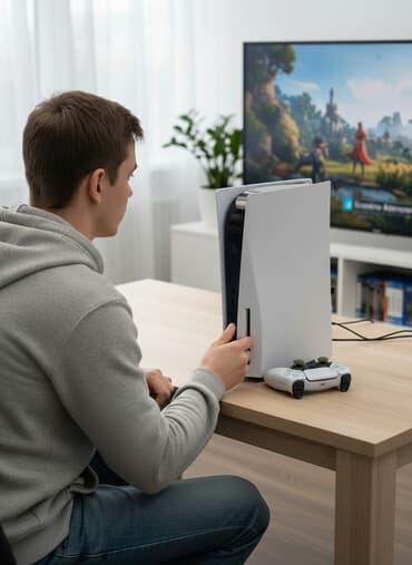 плейстейшин 2: PlayStation 5 (с дисководом) — отличное состояние! Обычная версия — 1