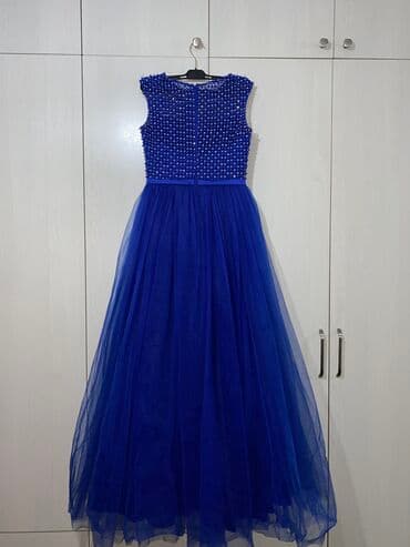 бордовые платья на выпускной: Вечернее платье, Пышное, Длинная модель, Без рукавов, M — 2