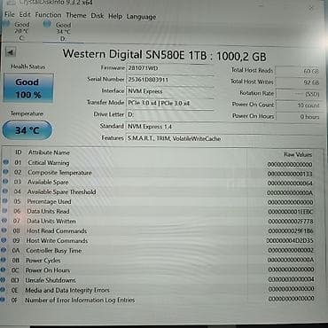 hp elite: Накопитель, Б/у, Western Digital (WD), SSD, 1 ТБ — 3