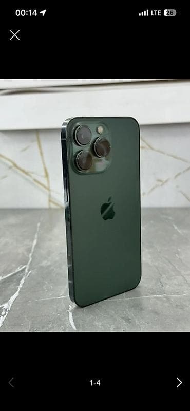Техника и электроника: IPhone 13 Pro, Б/у, 256 ГБ, Alpine Green, 86 % — 1