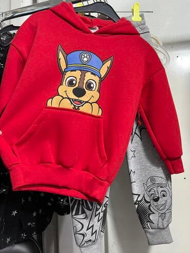 костюмы для детей: Детский костюм Зара с начесом зимний, 1400сом, новый, красный 5-6 лет — 2