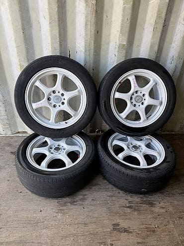 Дөңгөлөктөр монтажда 215 / 55 / R 17, Жай, Комплект, Жеңил унаалар, Куйма, тешиктери - 5 lalafo.kg да Дөңгөлөктөр монтажда 215 / 55 / R 17, Жай, Комплект, Жеңил унаалар, Куйма, тешиктери - 5