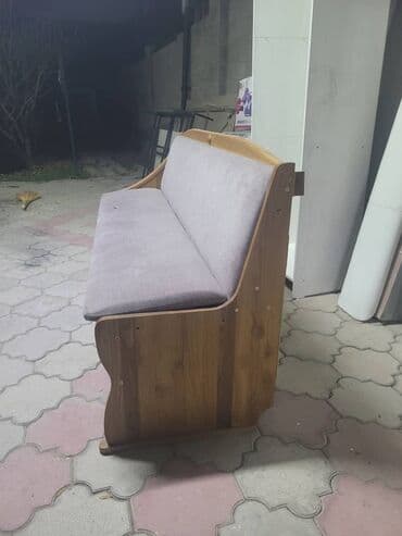 скамья кухонная угловая ами мебель: Кухонный мягкий уголок, Дерево, цвет - Серый — 1