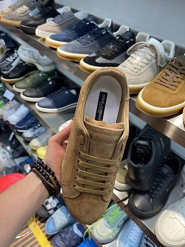 сумка чемодан цена: Замшевые кроссовки Dolce & Gabbana - Материал верха: натуральная — 6