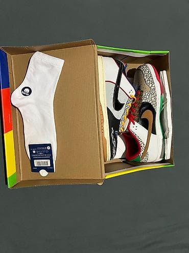 Прокат одежды: Размеры от 40 до 44 Кроссовки низкие, вдохновлённые Nike Dunk с ярким — 4