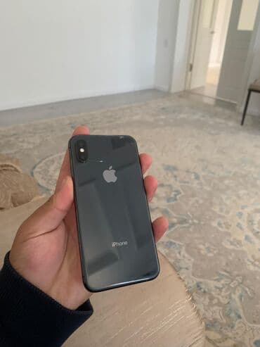 apple watch часы цена: IPhone X, Колдонулган, 256 ГБ, Кара, Кулакчындар, 100 % — 2