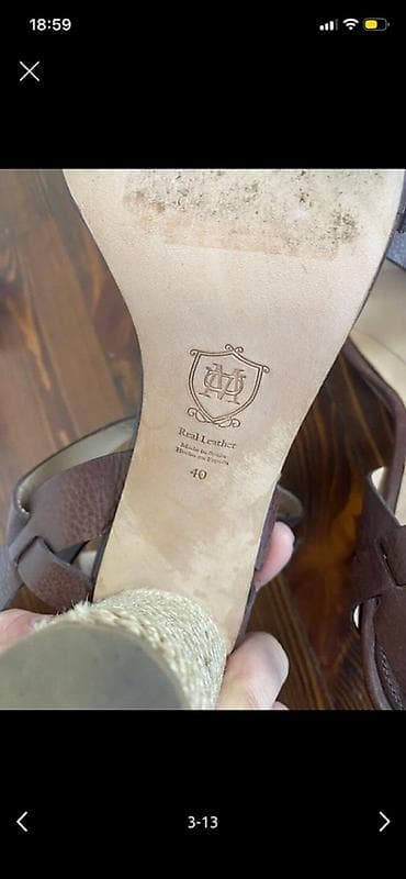 обувь распродажа: Босоножки, 40, Massimo Dutti, Б/у, цвет - Коричневый, Самовывоз — 3