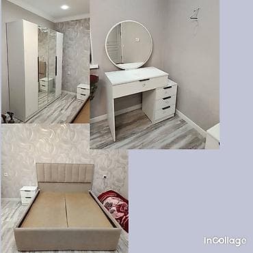 Мебель: Спальный гарнитур, Новый, Двуспальная кровать, Трюмо, Шкаф, Кыргызстан — 1