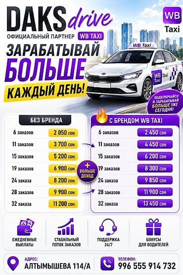 электрик 24: Талап кылынат Такси айдоочусу - Өз унаасы менен, Техколдоо — 1