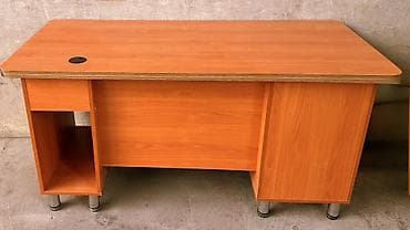 Складные походные столы: Офисный стол, Б/у, Нерегулируемый, Прямоугольный, ЛДСП — 2