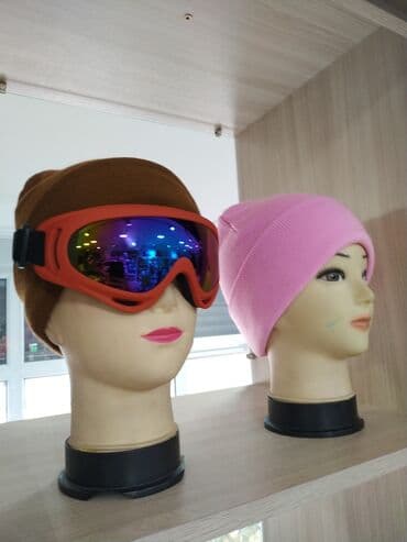 спортивное оборудование: Шапка шапки шапочки шапочка зимняя теплая лыжные очки горнолыжные — 1