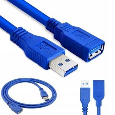 usb флеш: Кабель blue USB 2.0 male to female extension cable 0.3m Art 1986 — 2