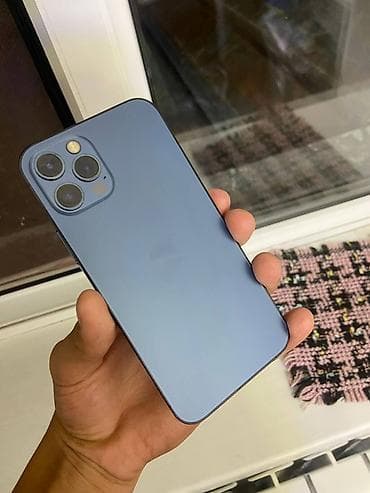 чоор фото: IPhone 12 Pro, Колдонулган, 256 ГБ, Pacific Blue, Каптама, 75 % — 1