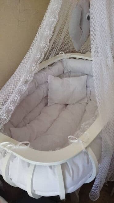 Продам кроватку люльку Bebbe (Турция), ребёнок вообще неспал, брали в