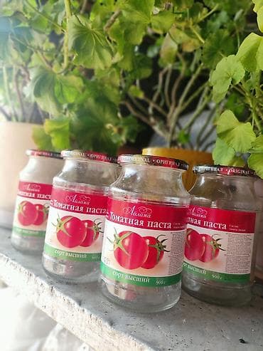 контейнер для торта: Продаю литровые банки с крышкой,от томатной пасты Айлана — 2