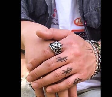 палочка гарри поттера: Эффектное кольцо в скандинавском стиле с изысканным узором. Выполнено — 4