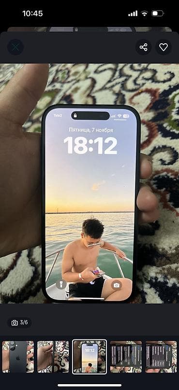 айфон 13 ро: IPhone 16, Б/у, 128 ГБ, Jet Black — 1