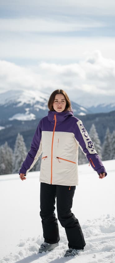 женский кошелек с отделением для карточек: Костюм Protest, Для горнолыжного спорта, 52 (XL), С утеплителем, Снегозащитная юбка — 1