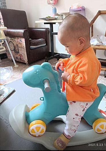 игравой батут: Детские качели, Балансир Для дома, Пластик, Новый — 4