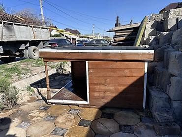 Навес, Односкатный, Дерево, Черепица