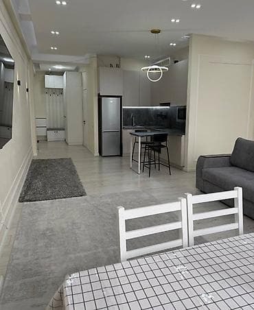 osh flat: 2 комнаты, 60 м², 12 мкр 4 этаж, Евроремонт — 5