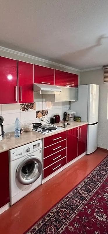 продаю бишкек: 65 м², 3 бөлмө, Забор, тосулган — 5