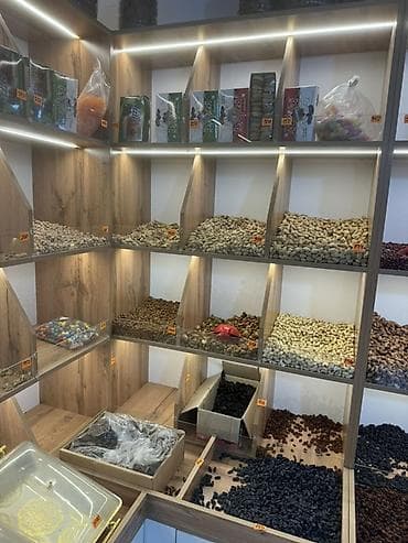 Полки для сухофруктов, орехов и натуральных продуктов Ассортимент на