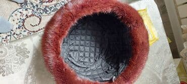 норковая косынка: Красивая бордового цвета норковая шапка,состояние отличное,нигде не — 6
