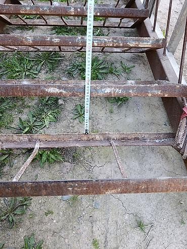 красивые шаги: Металлическая лестница Наружные, Форма лестницы: Прямая — 9