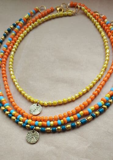 свадебные платья для покрытых: Чокер каждый . Бисер крупный, качественный — 2