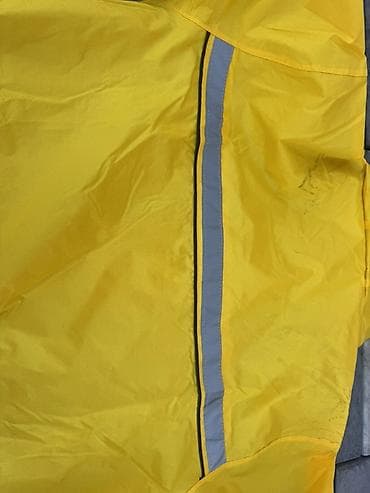led рюкзак: Жёлтая куртка-дождевик для курьеров. Новая - Материал: лёгкая — 5