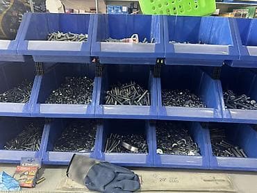 Крепёж: болты, гайки, шайбы, винты - Широкий ассортимент метрического lalafo.kg да Крепёж: болты, гайки, шайбы, винты - Широкий ассортимент метрического